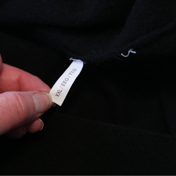 Michael Kors Extra Fine Merino Wool Quarter Zip Sweater Black XXL - Picture 14 of 14